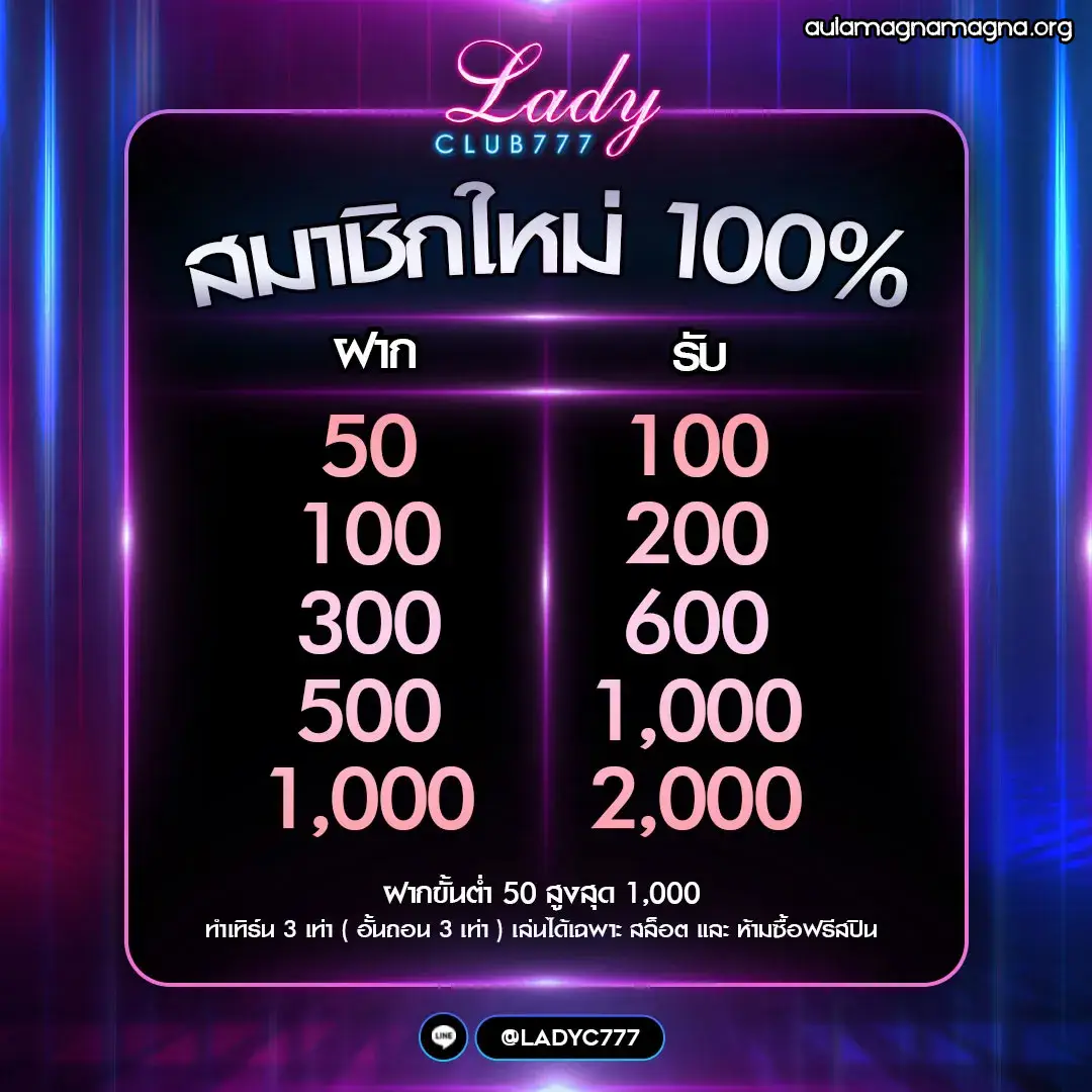 ladyclub777 เข้าสู่ระบบ 